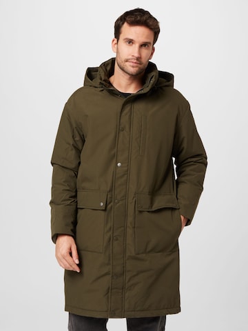 ABOUT YOU Between-Seasons Coat 'Paul' in Green: front