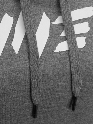 Manufaktur13 Sweatshirt 'Crop Hoodie' in Grau