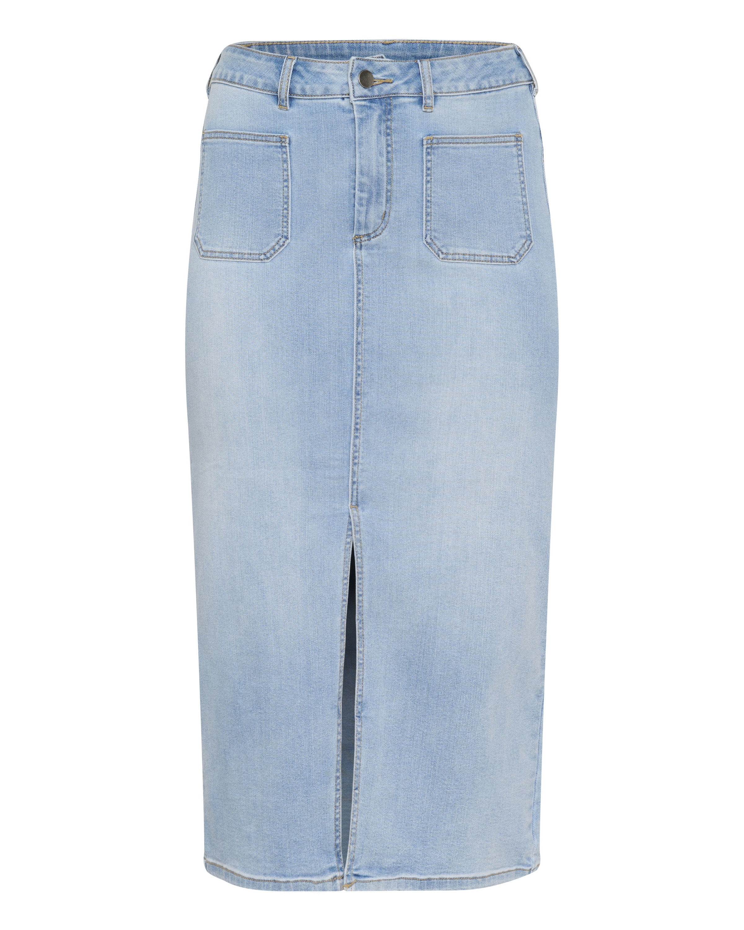 KAFFE CURVE Skirt 'Sina' in Blue: front