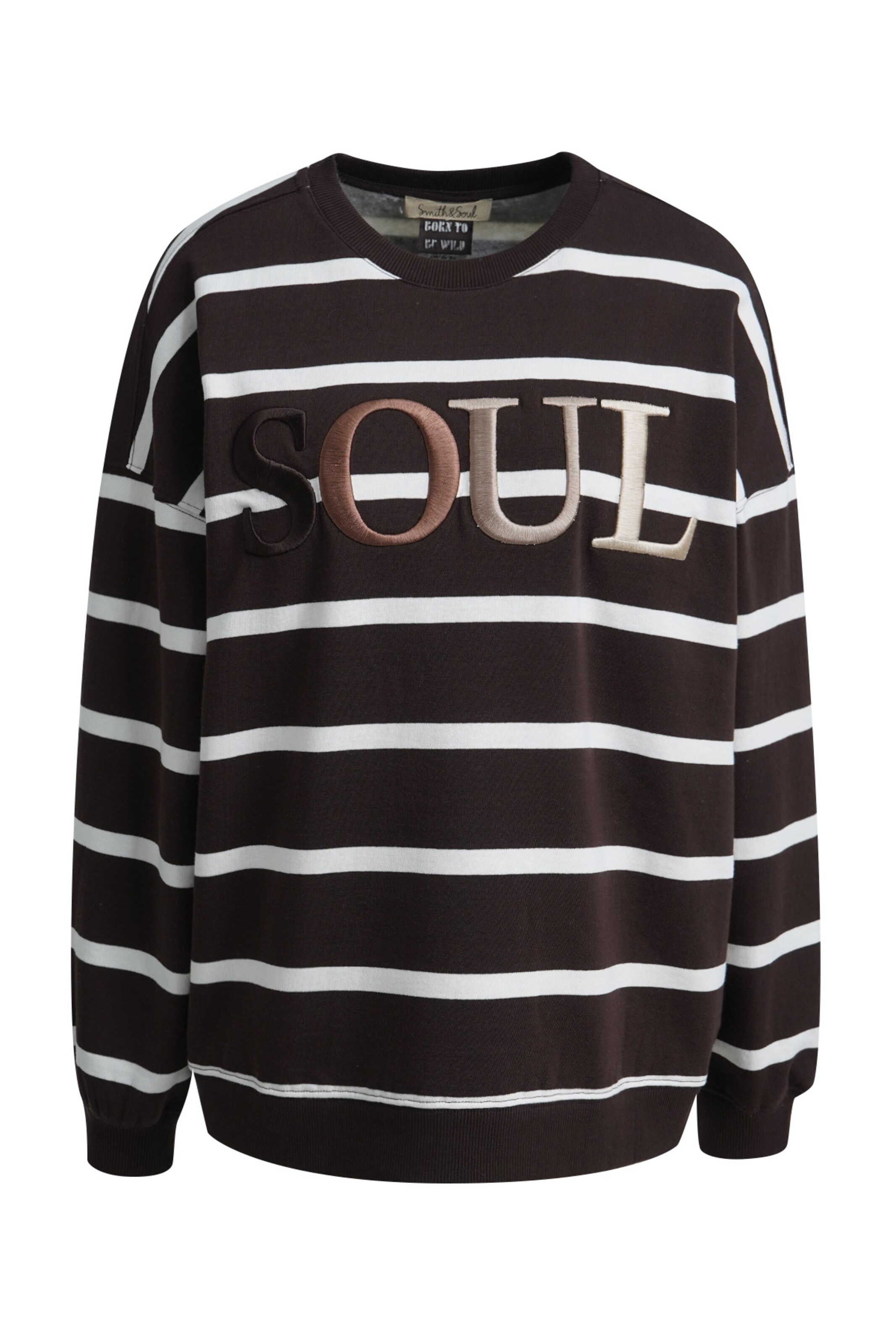 Smith&Soul Sweatshirt i brun: framsida