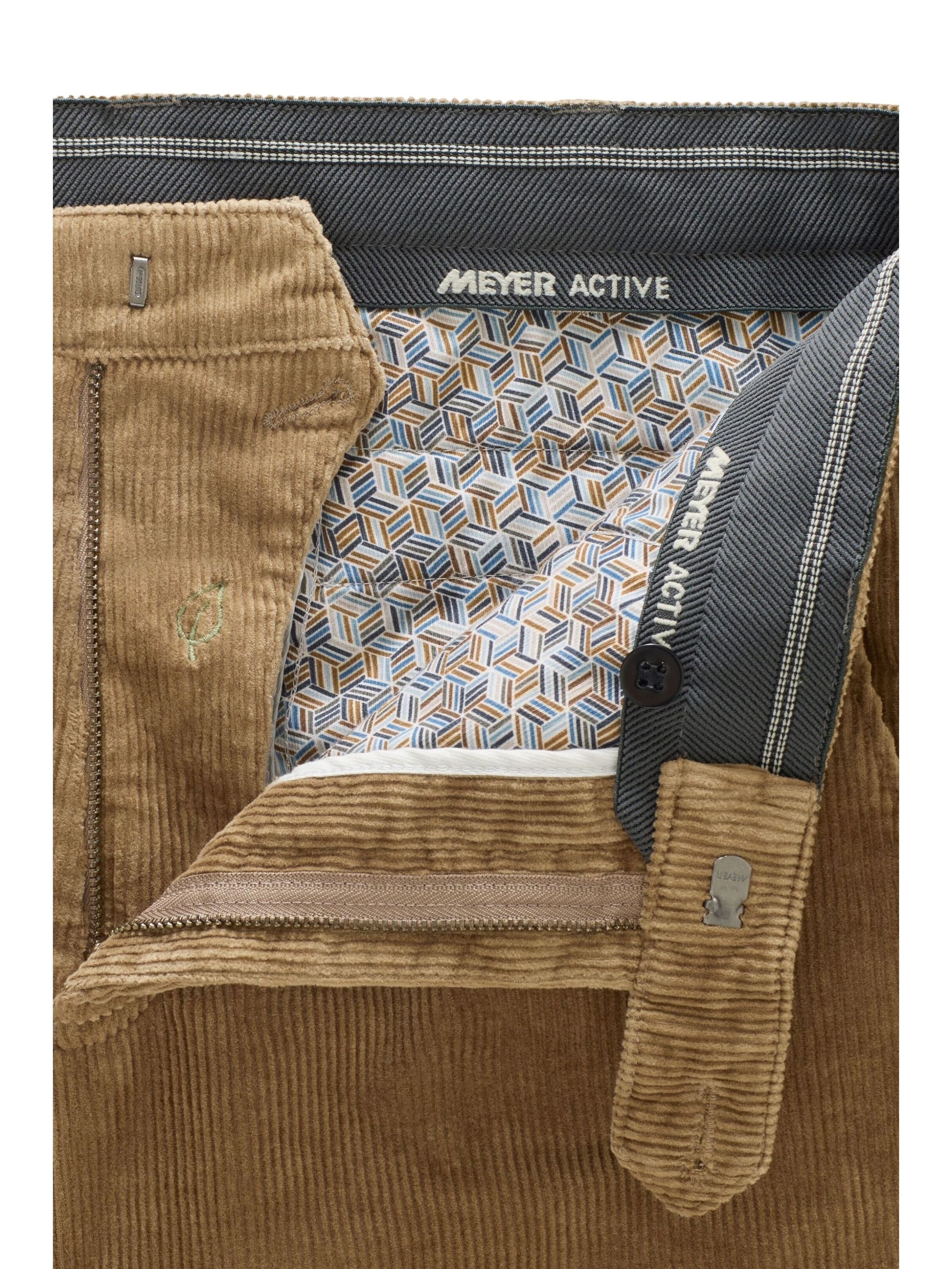 MEYER Regular Chino Pants in Brown