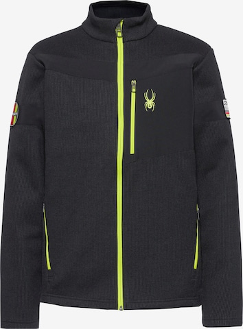 Spyder Fleecejacke 'Wengem Bandit' in Schwarz: Vorderseite