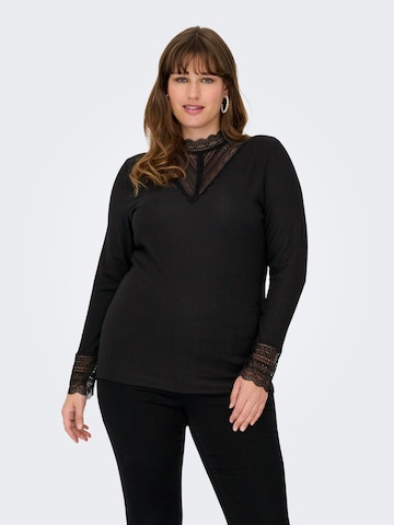 ONLY Carmakoma - Camiseta 'CARTILDE' en negro: frente