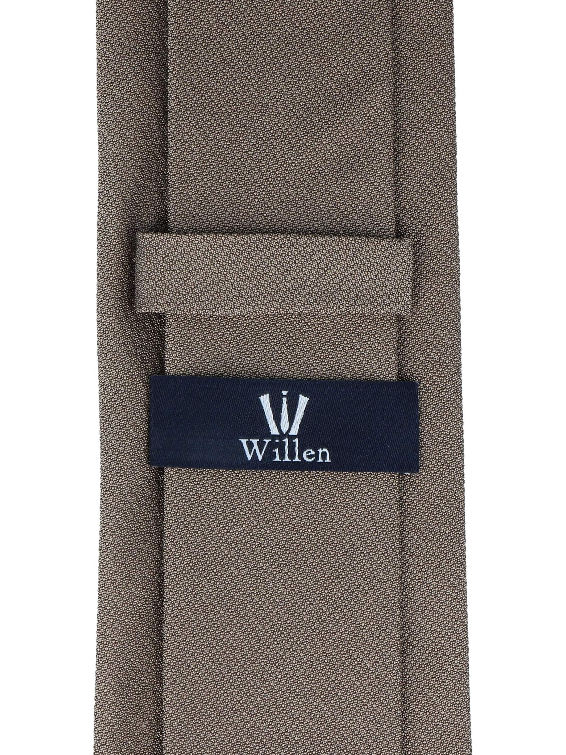 WILLEN Tie 'Uni Struktur' in Grey