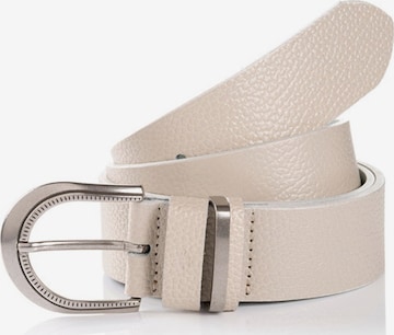 TOM TAILOR Gürtel 'SANDRA' in Beige: Vorderseite