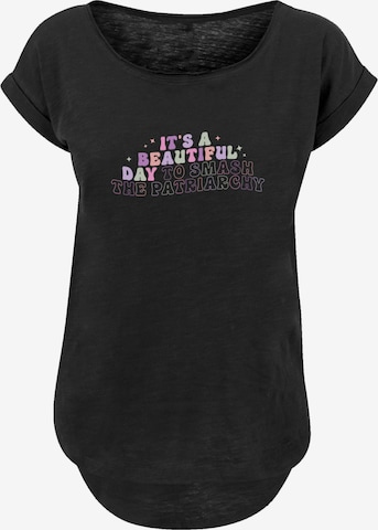 F4NT4STIC Shirt 'Smash The Patriarchy Iternationaler Frauentag' in Black: front