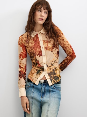 Camicia da donna di Desigual in marrone: frontale