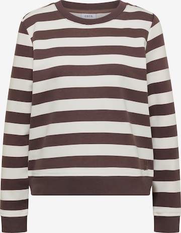 CECIL Sweatshirt in Beige: front