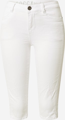 Soccx Slim fit Jeans in White: front