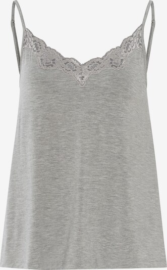 Hanro Chemise de nuit ' Natural Elegance ' en gris chiné, Vue avec produit