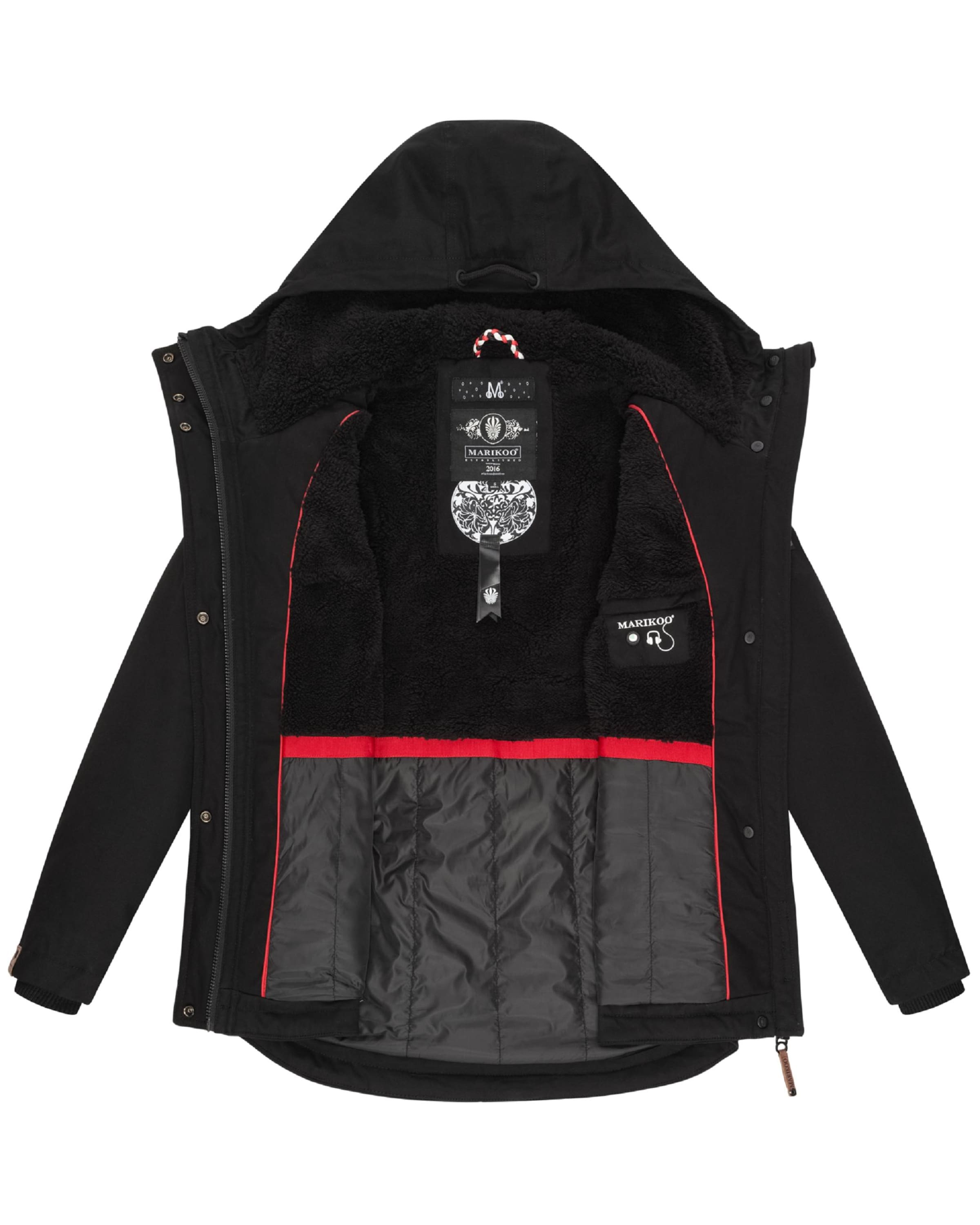MARIKOO Talviparka 'Bikoo' värissä musta