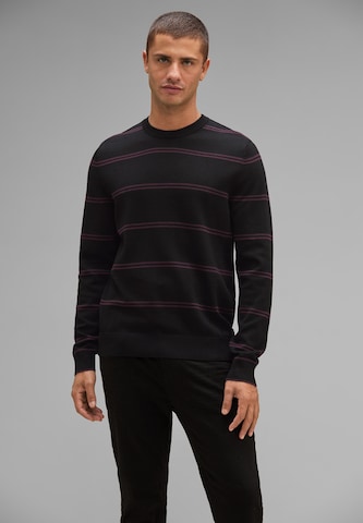 Street One MEN Pullover in Schwarz: Vorderseite