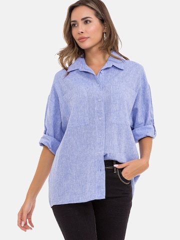CIPO & BAXX Blouse 'WH125' in Blauw