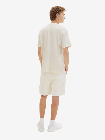 Regular Pantaloni cu buzunare de la TOM TAILOR DENIM pe alb