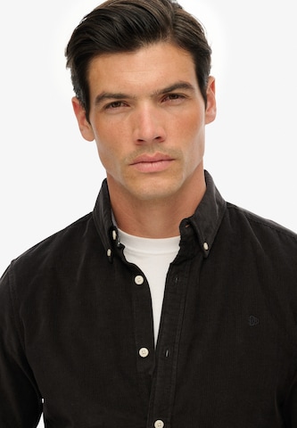 Superdry Regular fit Overhemd in Zwart