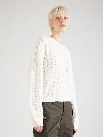 Pull-over QS en beige : devant