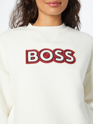 BOSS Orange Sweatshirt 'Ecaisa' in White