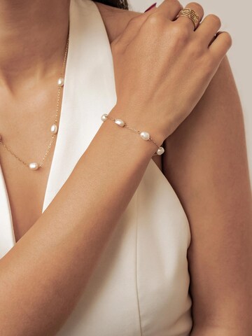 Bracelet 'Serene' Hey Happiness en or : devant