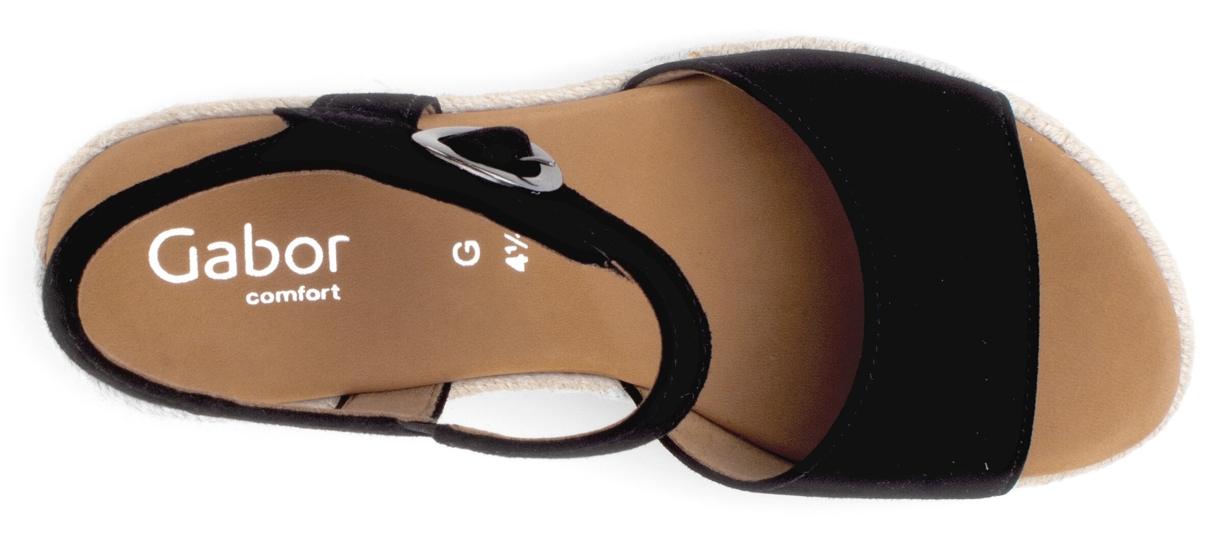 GABOR Strap Sandals in Black