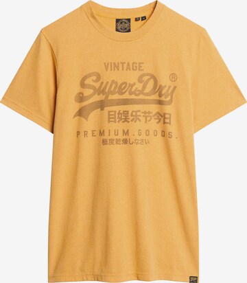 T-Shirt Superdry en jaune : devant