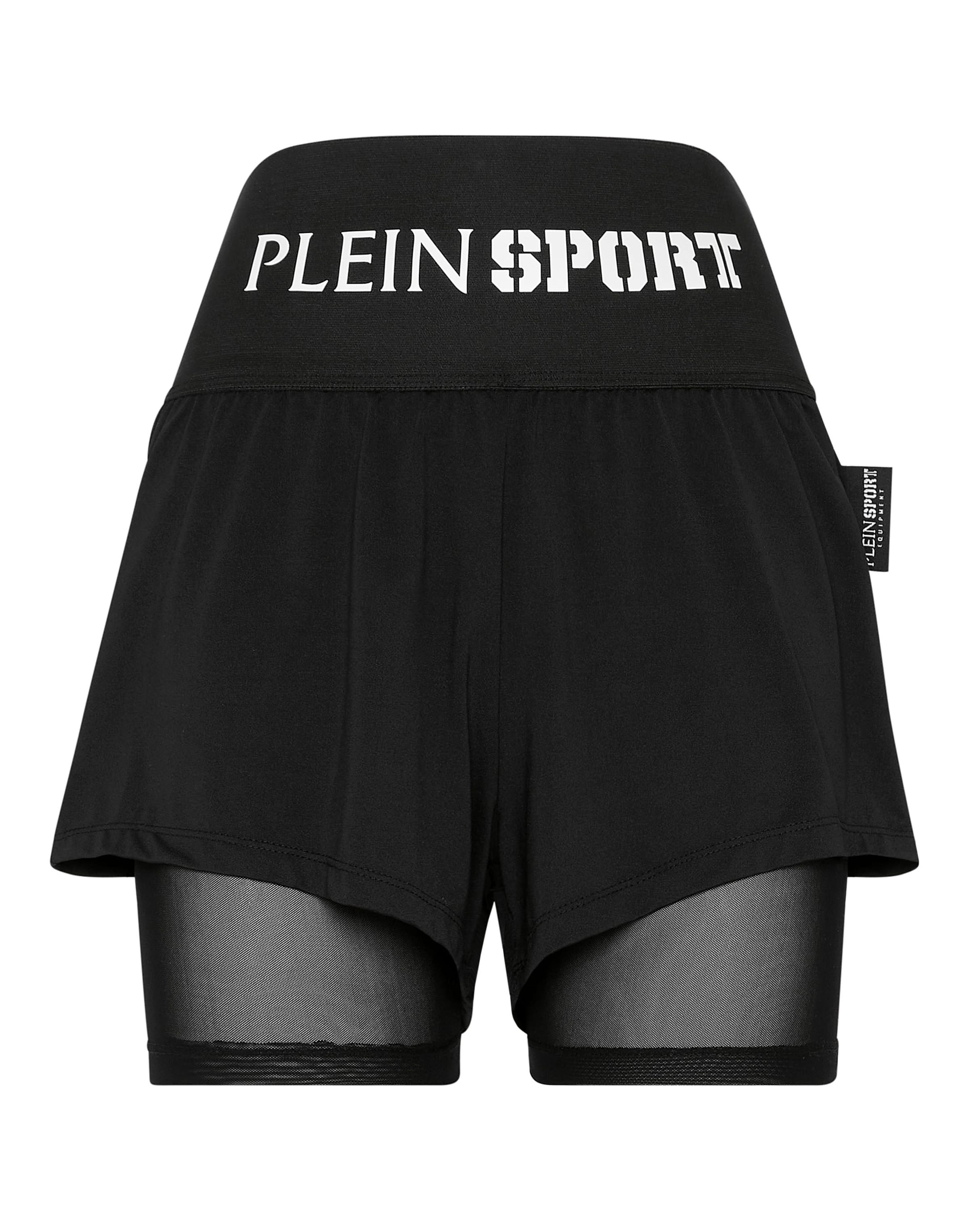 regular Pantaloni sportivi di Plein Sport in nero: frontale
