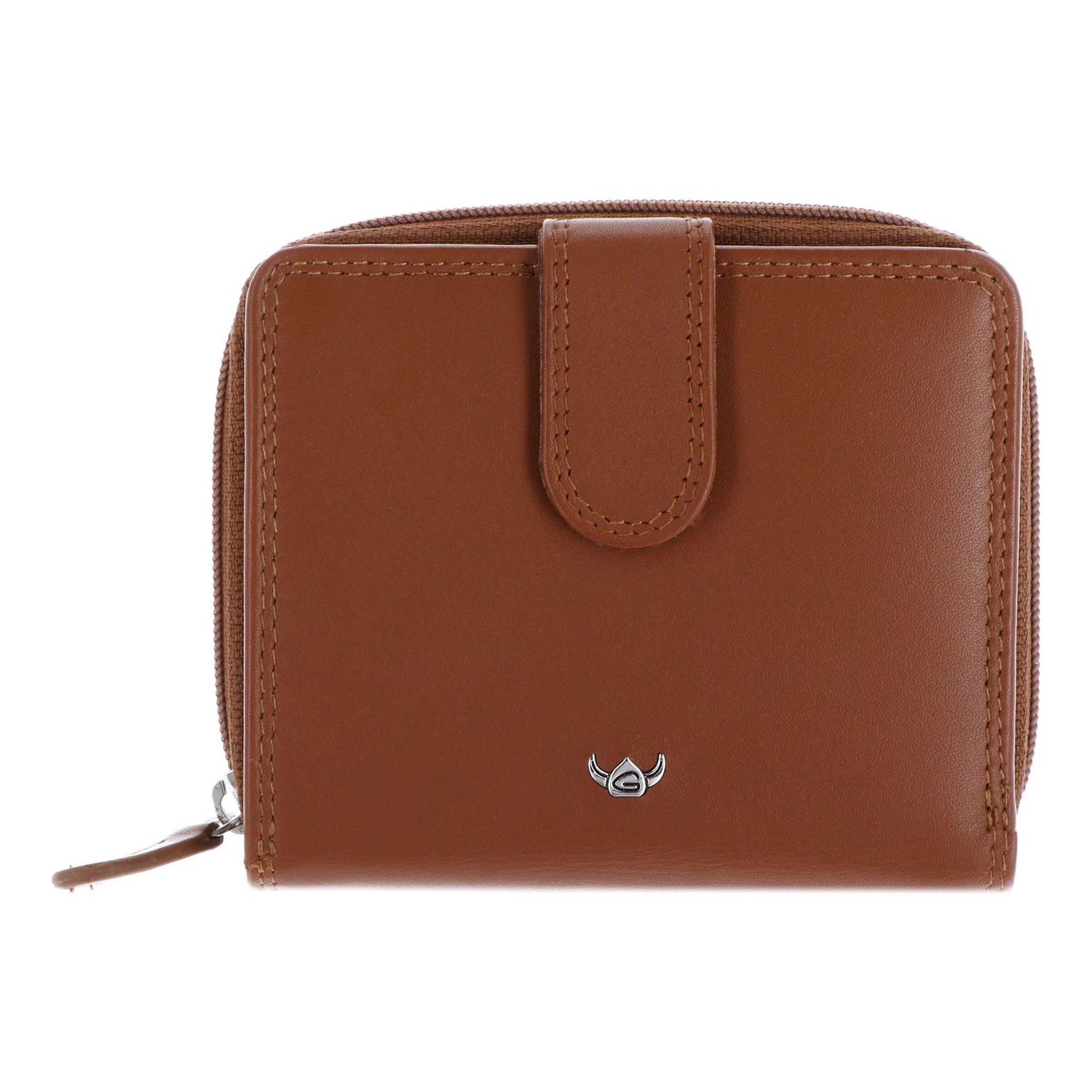 Porte-monnaies 'Polo' GOLDEN HEAD en marron : devant