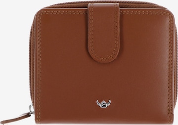 Porte-monnaies 'Polo' GOLDEN HEAD en marron : devant