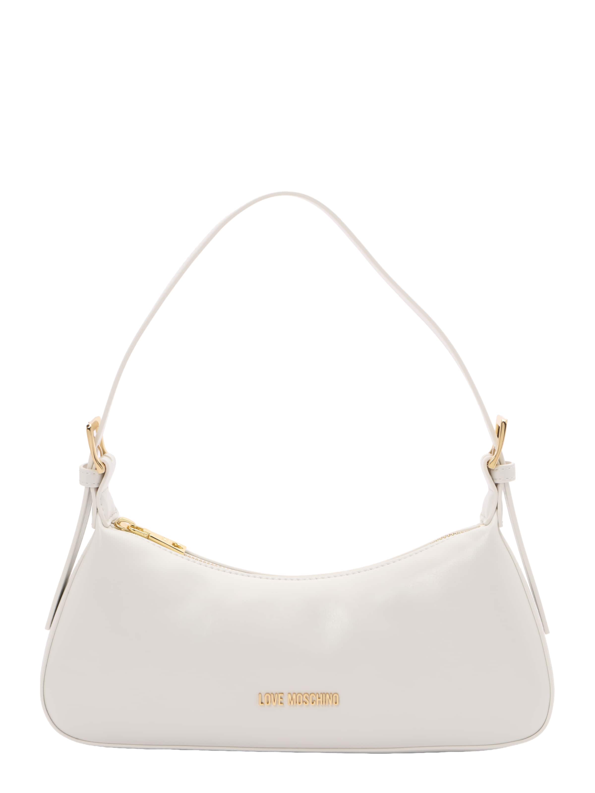 Borsa a spalla di Love Moschino in bianco: frontale