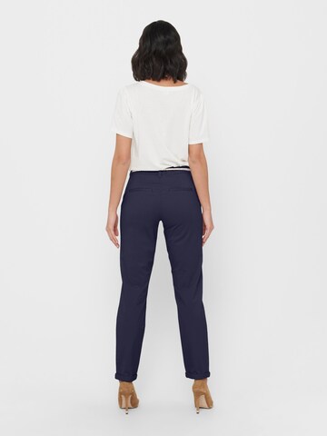 ONLY Slim fit Chino trousers 'Biana' in Blue