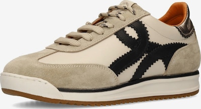 MANFIELD Sneaker in 36 in beige / schwarz / silber, Produktansicht