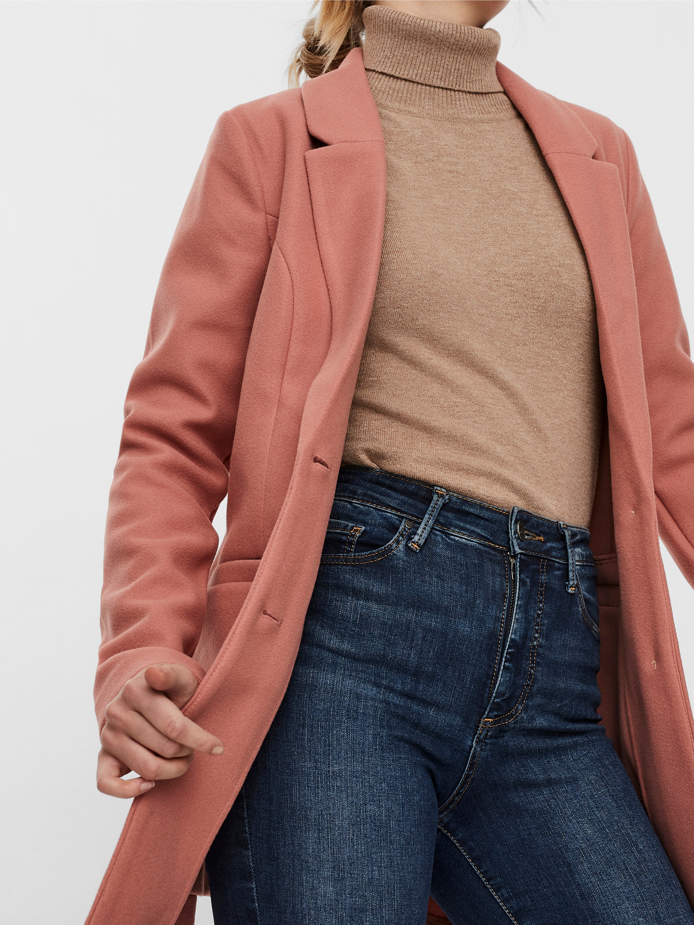 vero moda pink suede jacket