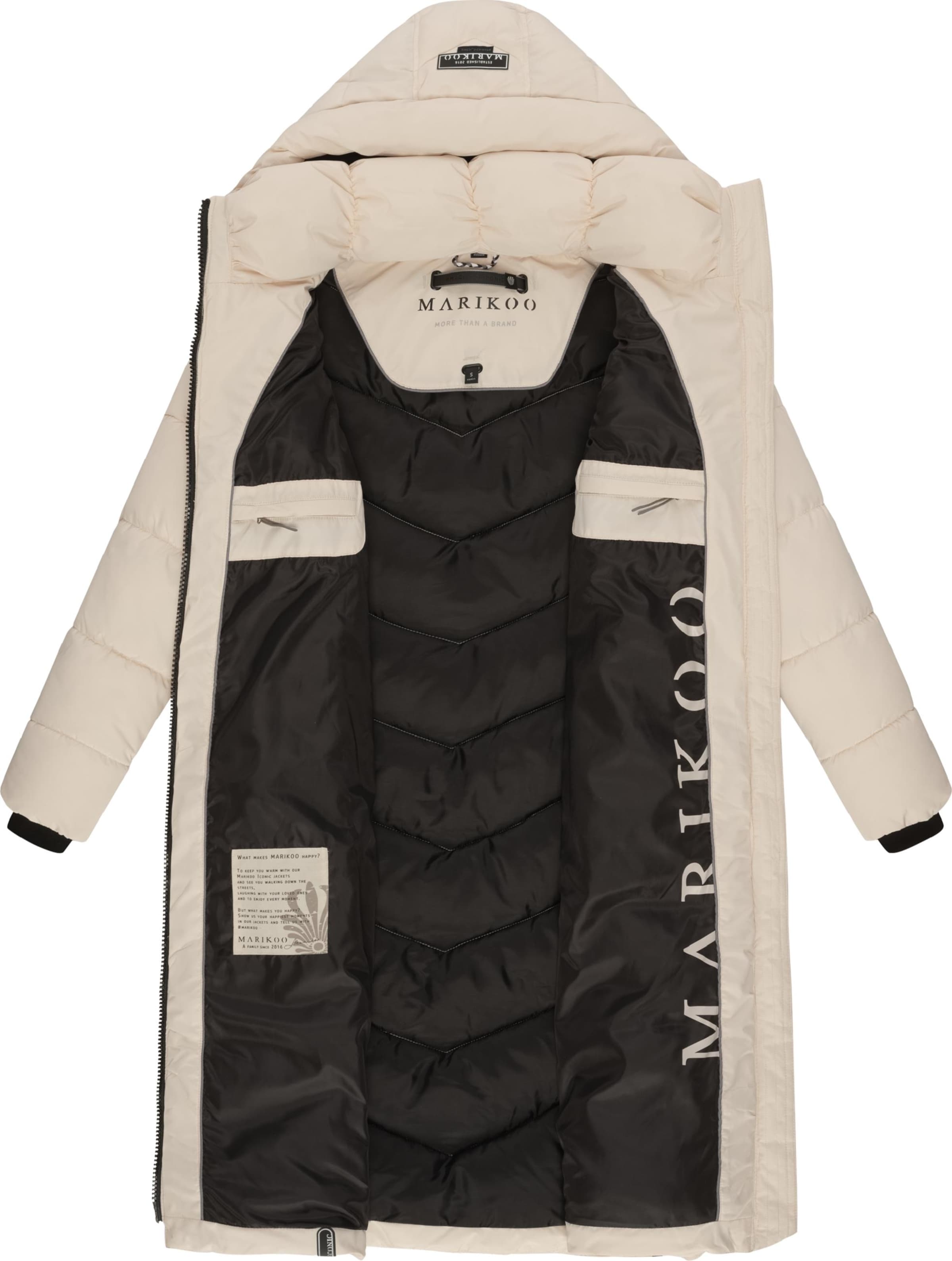 Manteau d’hiver 'Sahnekatzii XIV' MARIKOO en beige