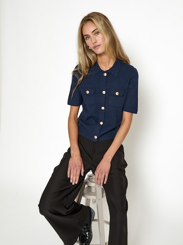 Peppercorn Gebreid vest 'Kaylee' in Blauw