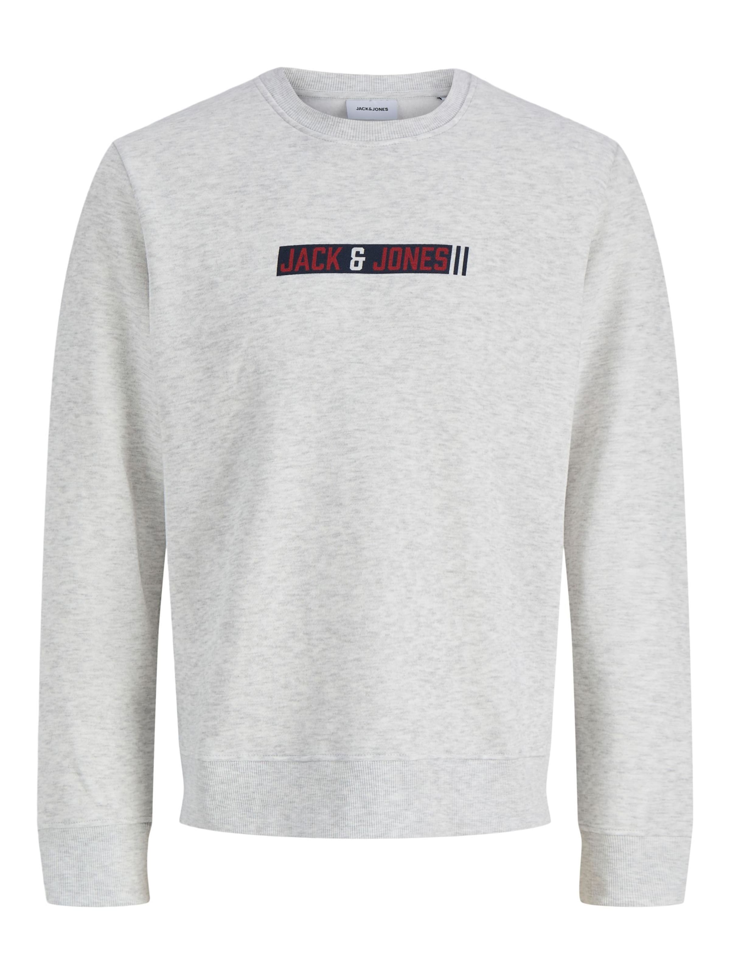 Bluză de molton 'JJMUNK' de la Jack & Jones Junior pe gri: față