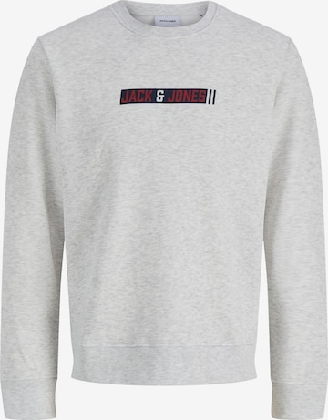 Jack & Jones Junior Sweatshirt 'JJMUNK' i grå: framsida