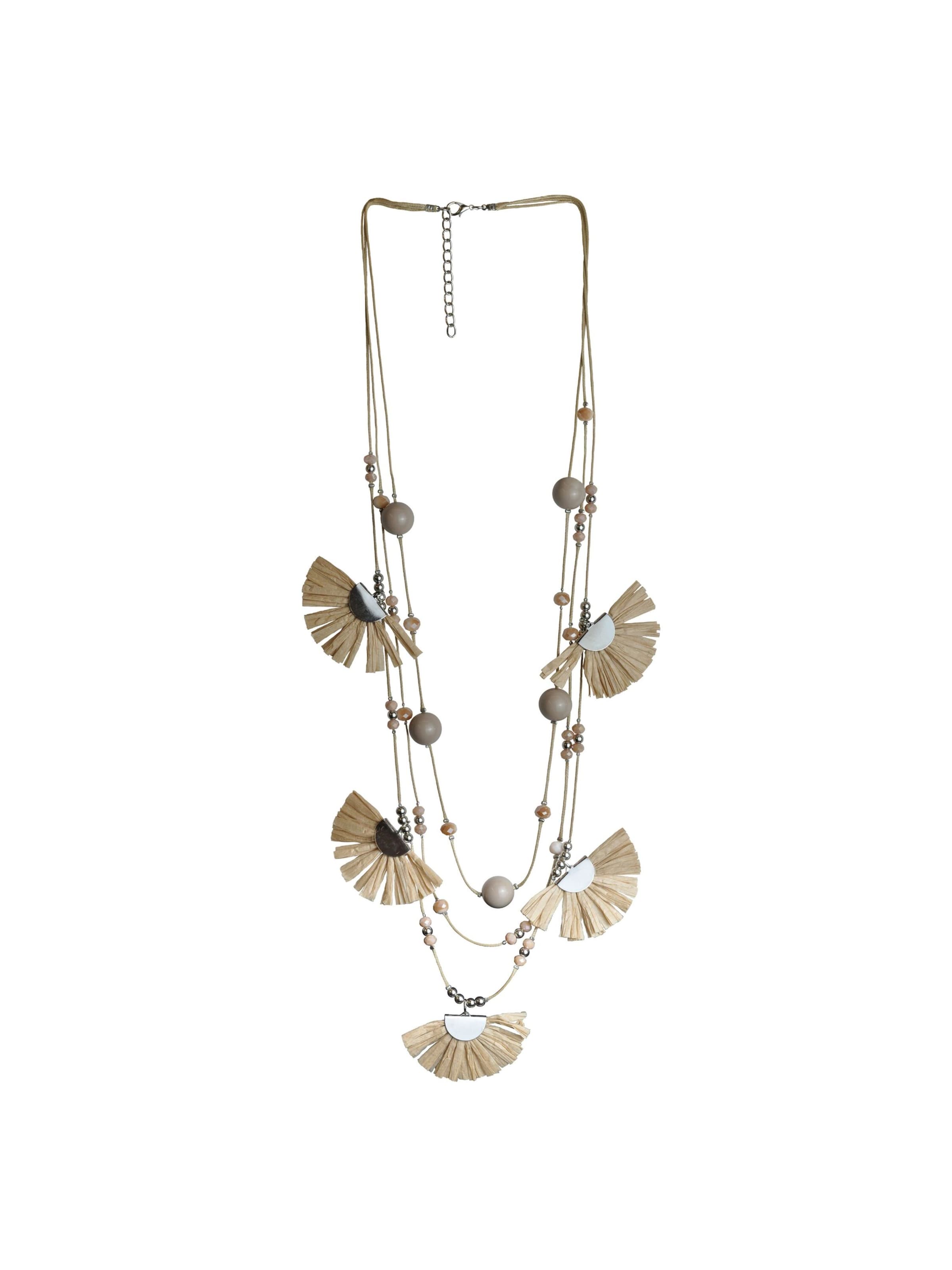 Steuer Kette in Beige: Vorderseite
