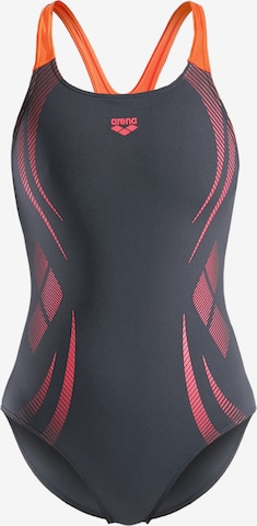 ARENA Bustier Uimapuku 'Poseidonia Pro' värissä harmaa: etupuoli