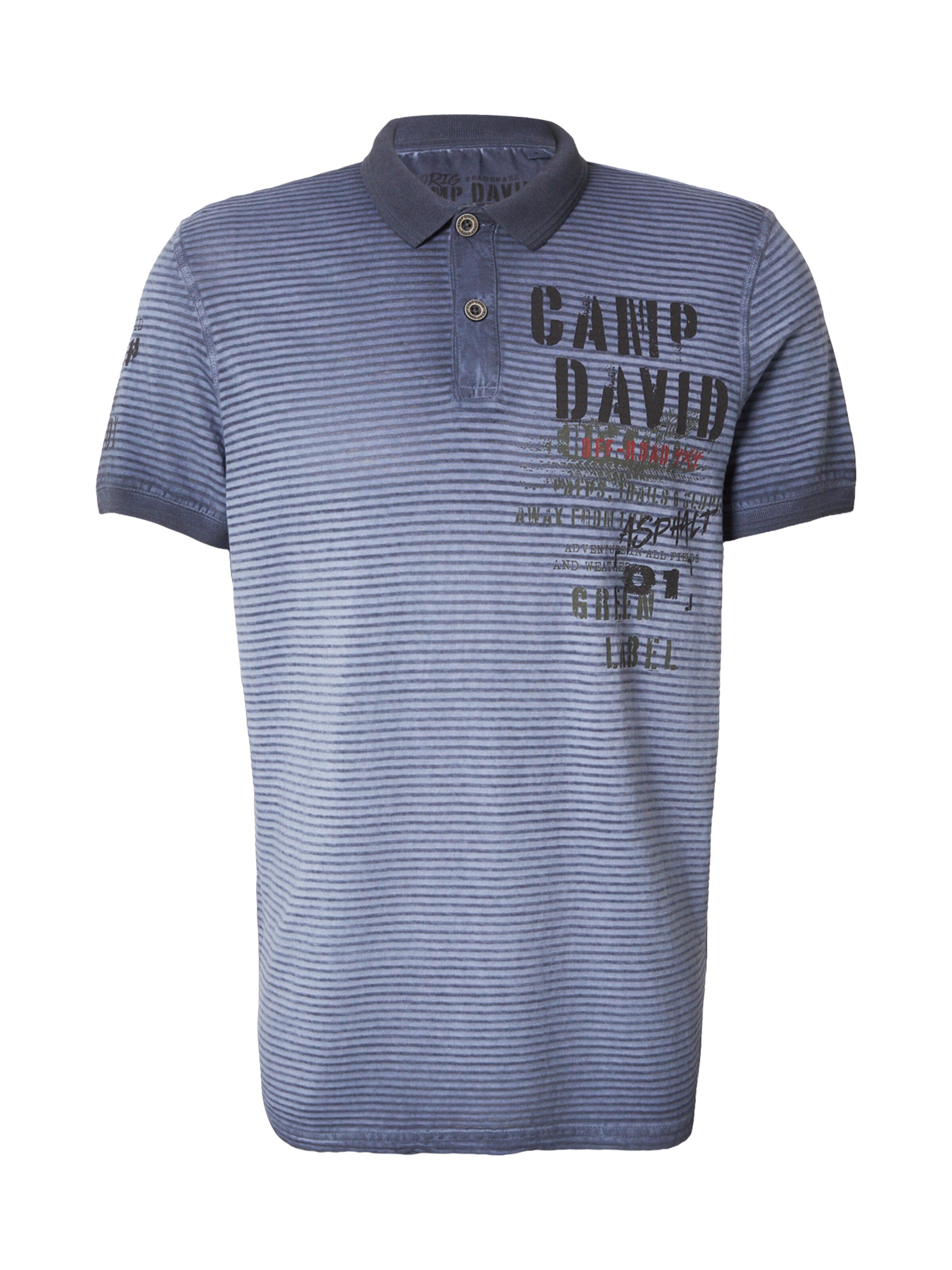 CAMP DAVID Poloshirt in Blau: Vorderseite
