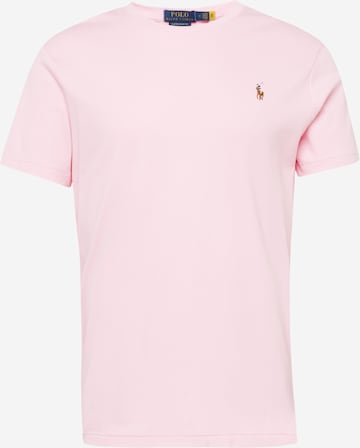 Coupe regular T-Shirt Polo Ralph Lauren en rose : devant