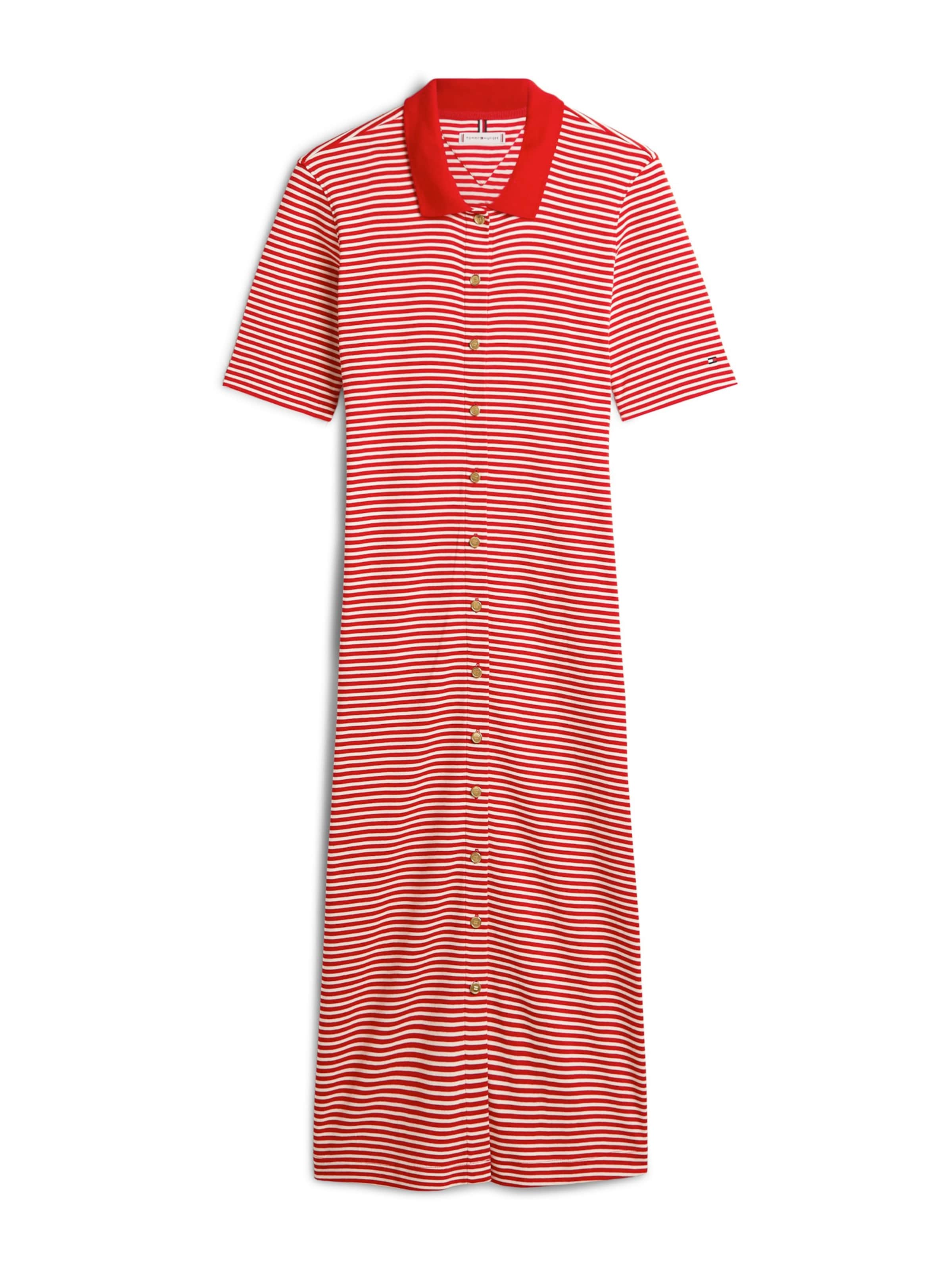 TOMMY HILFIGER Μπλουζοφόρεμα σε κόκκινο: μπροστά