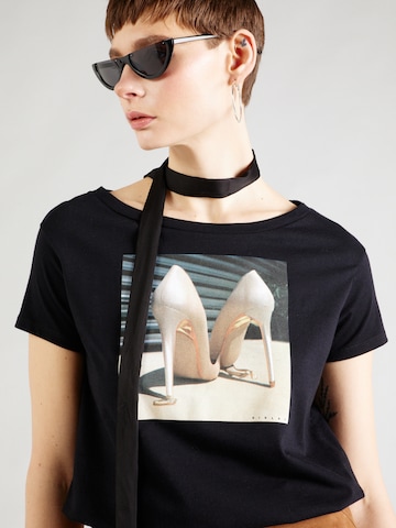 Sisley - Camiseta en negro