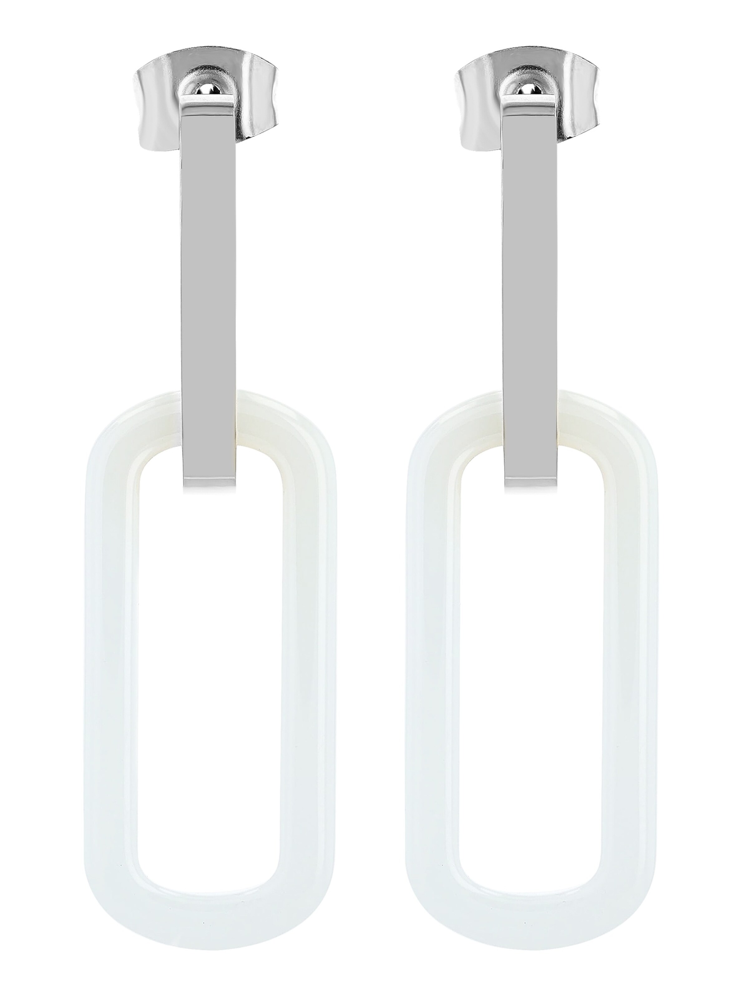 Akzent Earrings 'wasserfest' in Silver: front