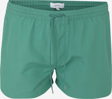 Calvin Klein Swimwear - Bermudas en verde: frente