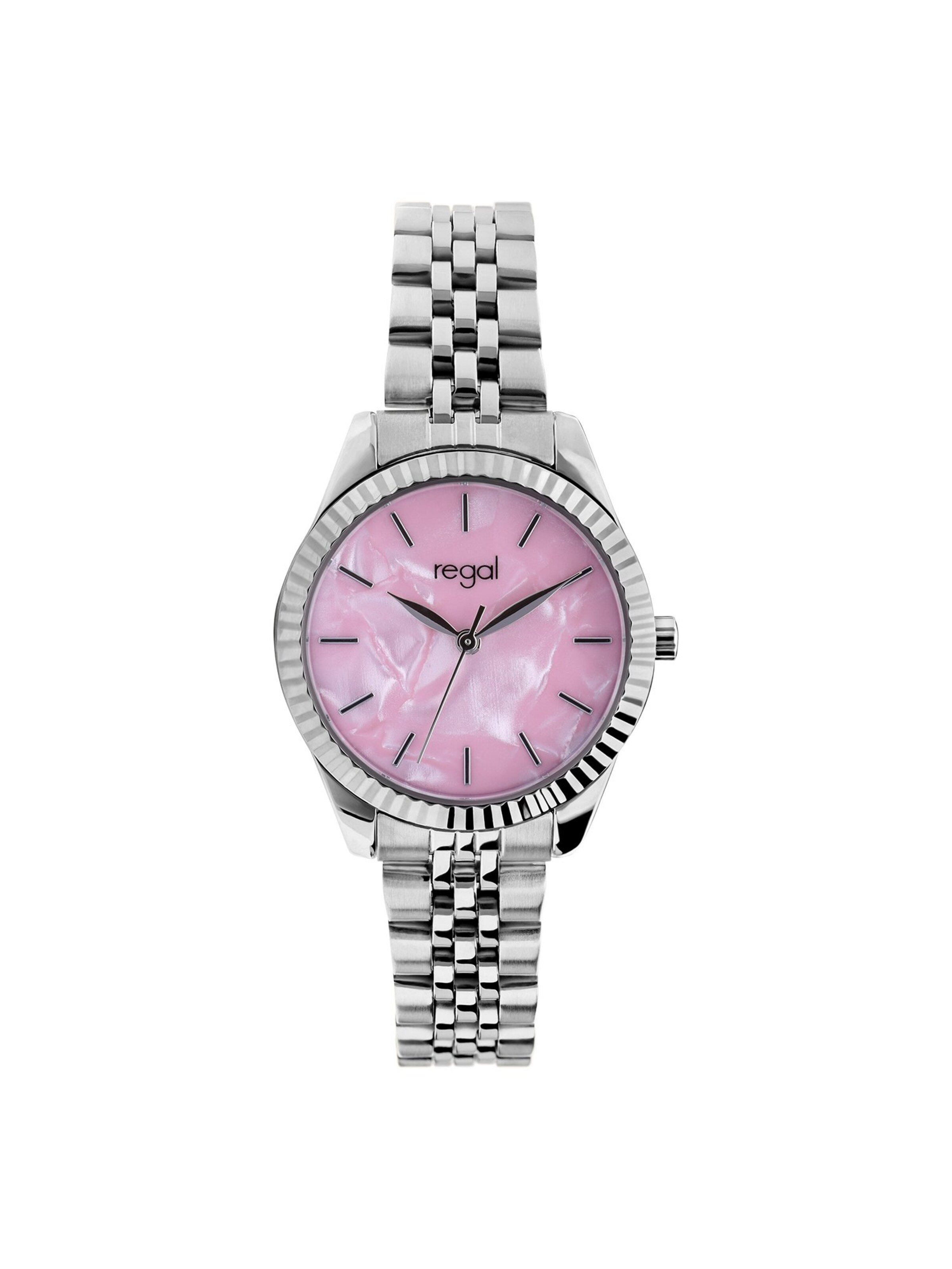 Lucardi Analoog horloge 'Klassisch' in Zilver: voorkant