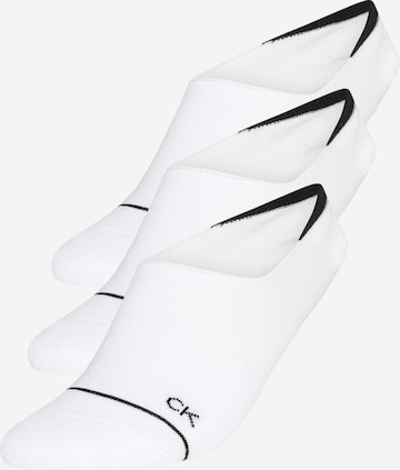 Calvin Klein Underwear Ankle Socks in White: front