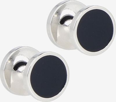 HUGO Red Boutons de manchette en bleu marine / argent, Vue avec produit