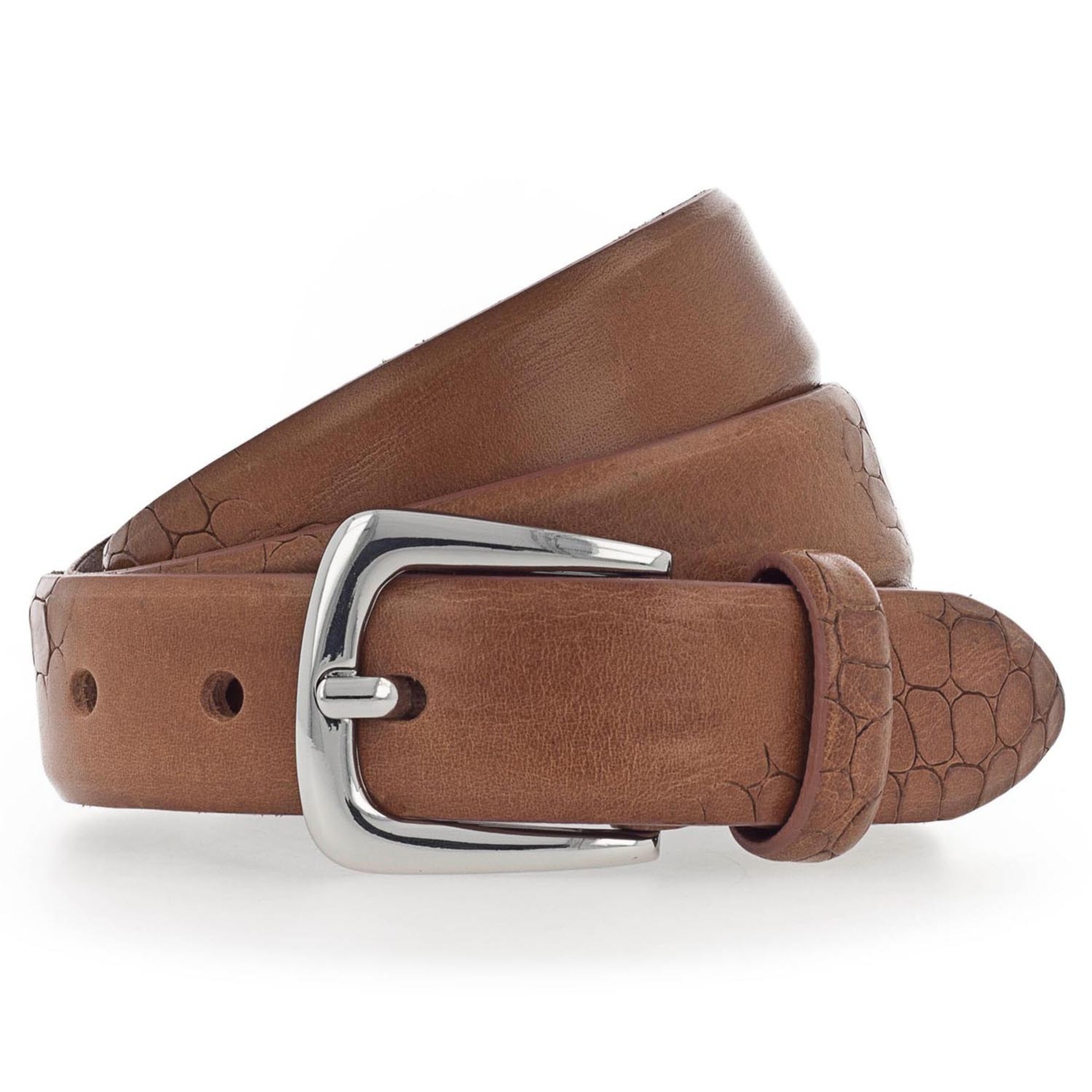 B.BELT Belt 'Charlisa' in Brown: front