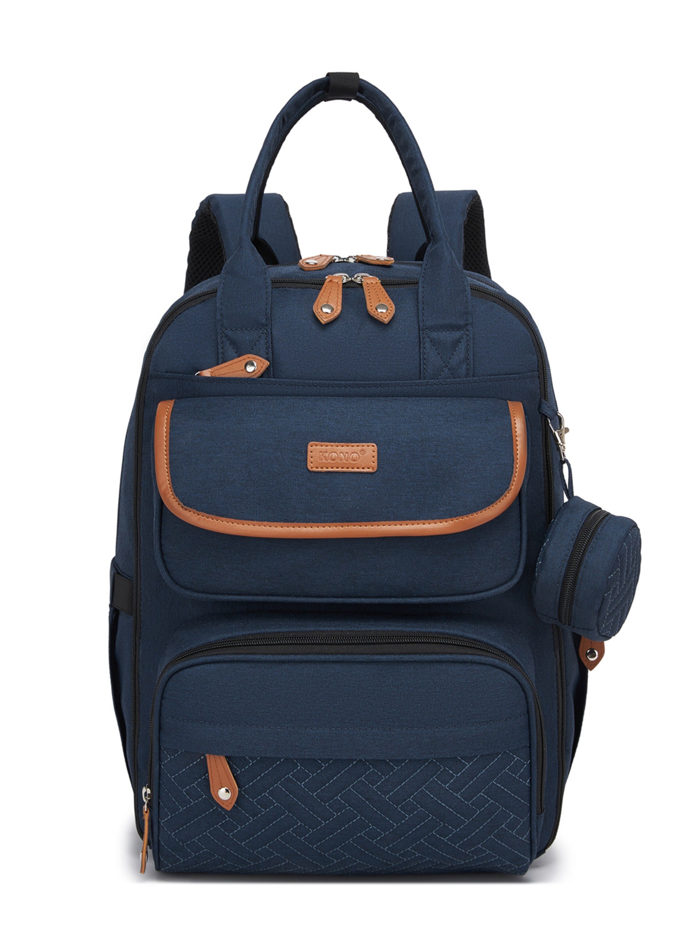 Kono Backpack in Blue: front
