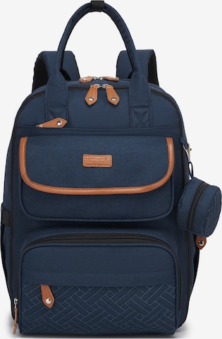 Kono Backpack in Blue: front