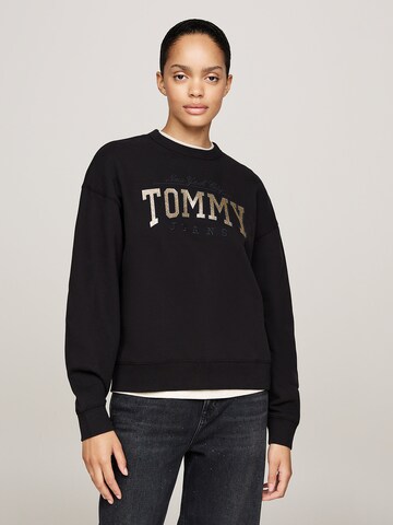 Tommy Jeans Sweatshirt in Schwarz: Vorderseite
